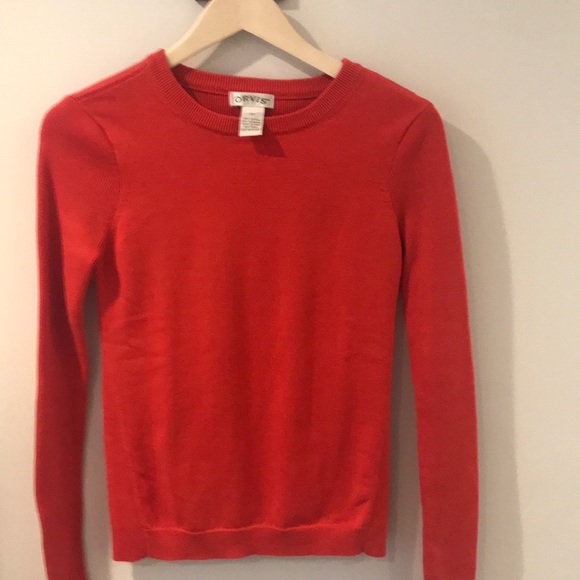 Orvis Burnt Orange Sweater Sz xs - Picture 3 of 3